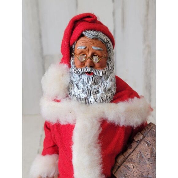 Vintage France Provence AS IS Rustic Santa claus figure Bible holy - Picture 11 of 13